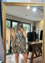 ZEBRA DESENLİ ELBİSE 