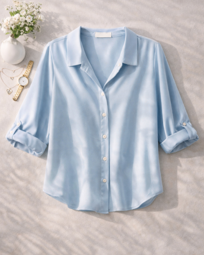 Elira Mavi Basic Gömlek