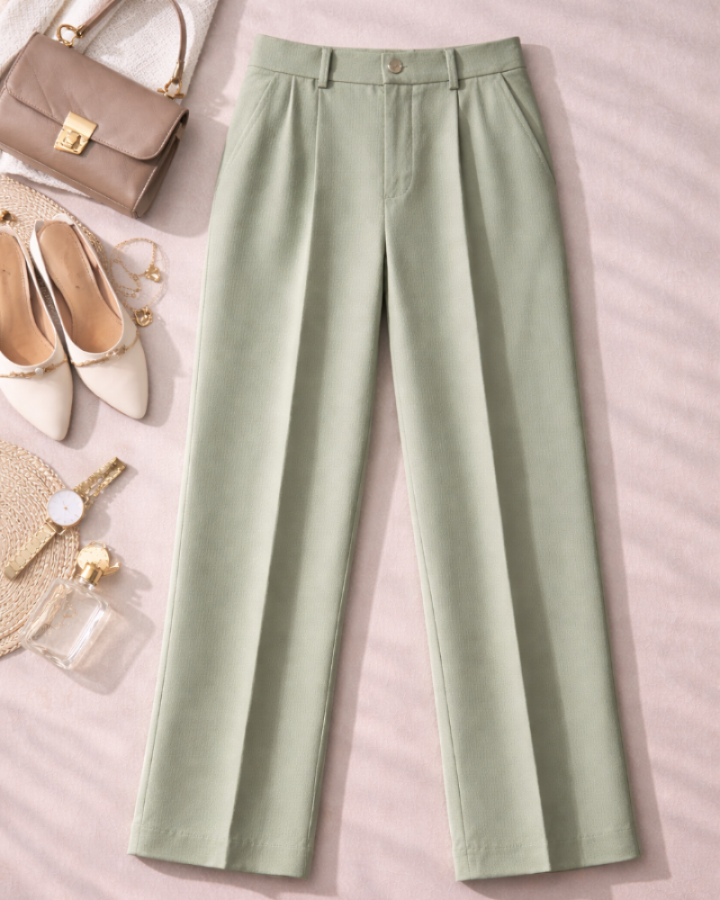 Liora Mint Kumaş Pantolon