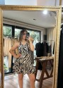 ZEBRA DESENLİ ELBİSE 