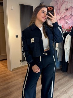 QUZU LACİVERT BOMBER CEKET