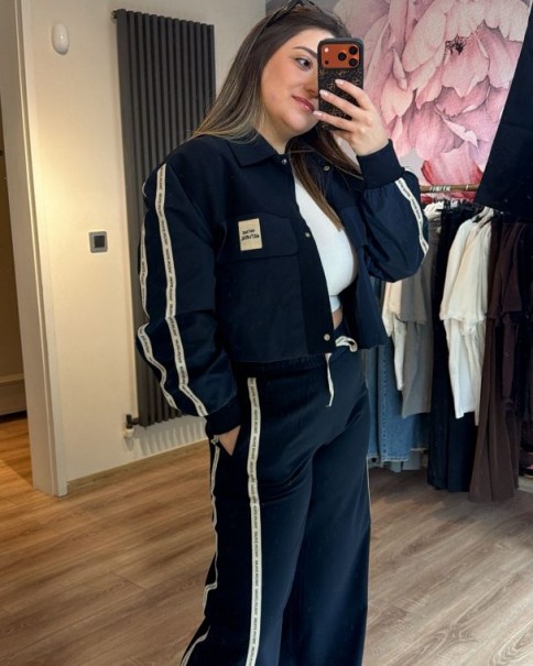 QUZU LACİVERT BOMBER CEKET
