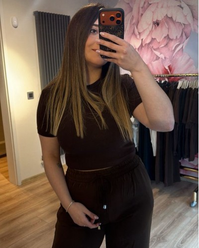 KAHVERENGİ CROP ÜST
