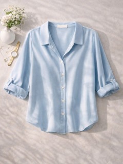 Elira Mavi Basic Gömlek