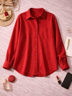 Rosalie Kırmızı Basic Gömlek