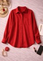 Rosalie Kırmızı Basic Gömlek