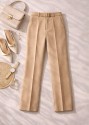 Nora Kemer Detaylı Bej Pantolon Nora Kemer Detaylı Bej Pantolon